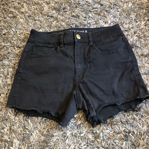 AE denim shorts